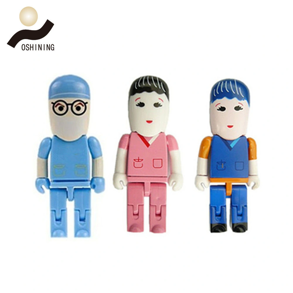 Doctor & Nurse USB Flash Drive DIY Human Shape Gift Pendrive