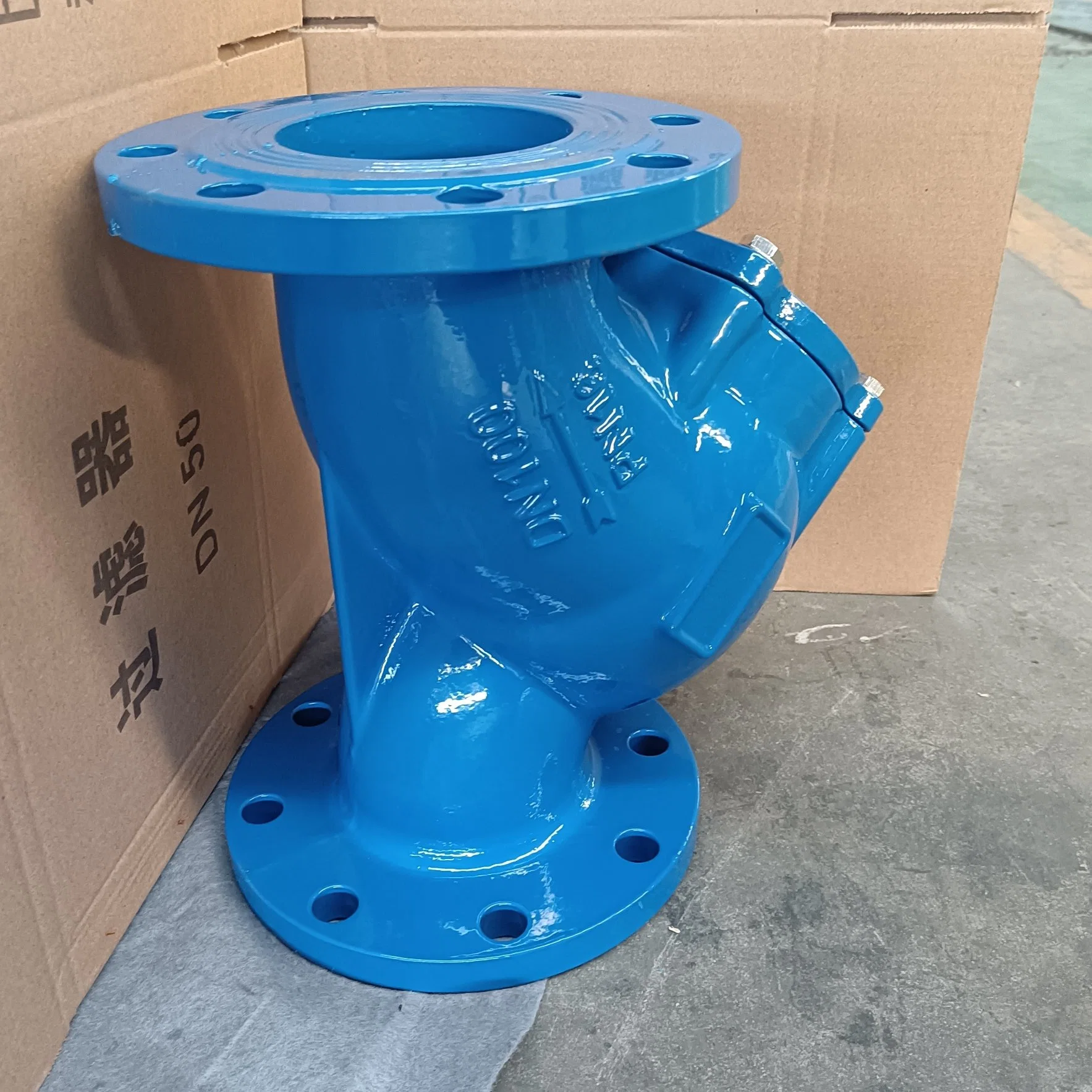 Pn16 DN50 Ductile Iron Y Strainer Flanged Pricesr Water Pipeline