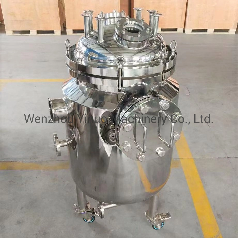 Vertical Stainless Steel Low Temperature Jacketed Insulation Storage Tank Vessel for Hemp Oil Extractor Alcohol