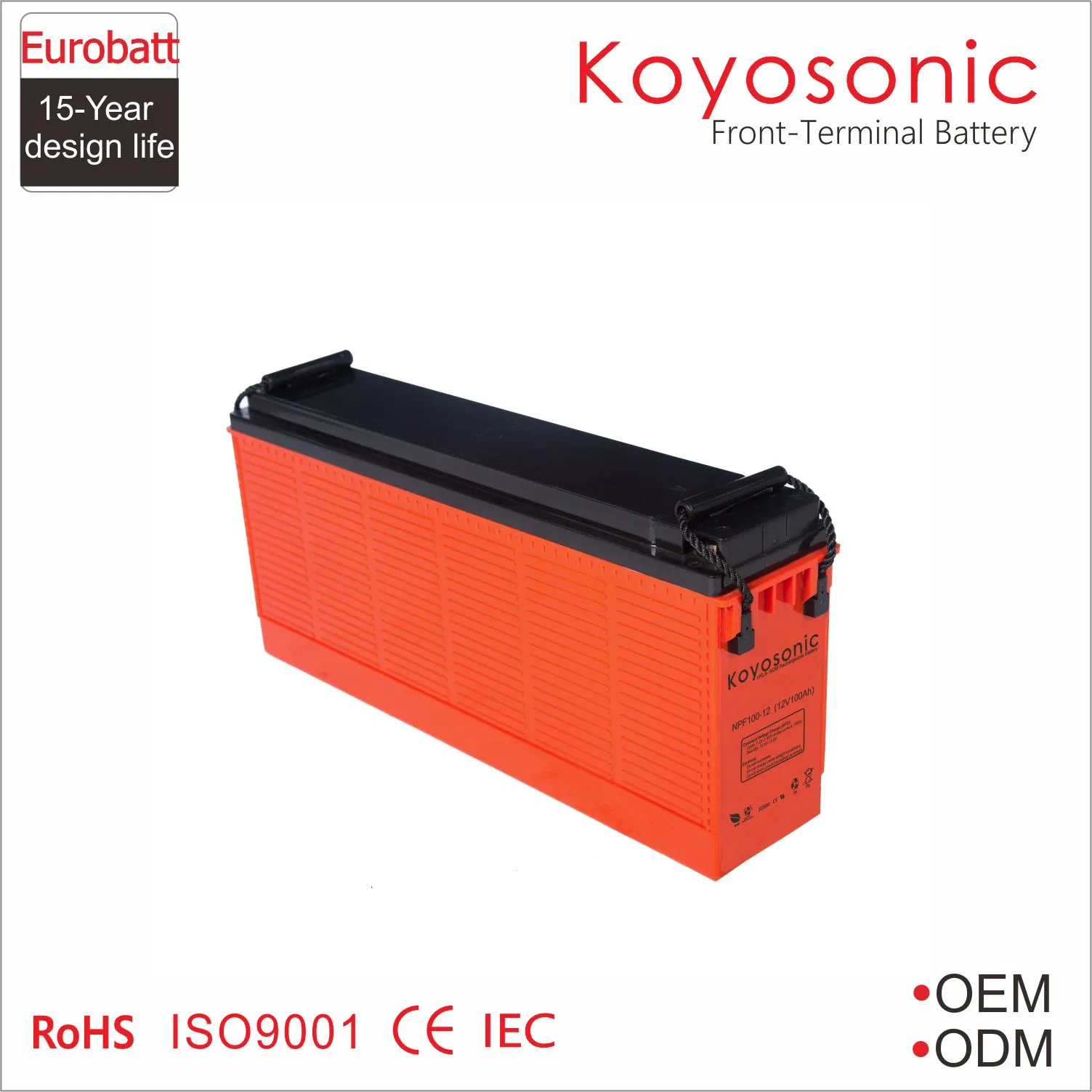 Front Access 12V 150ah Gel Battery Front Terminal Battery for Telecommunication System