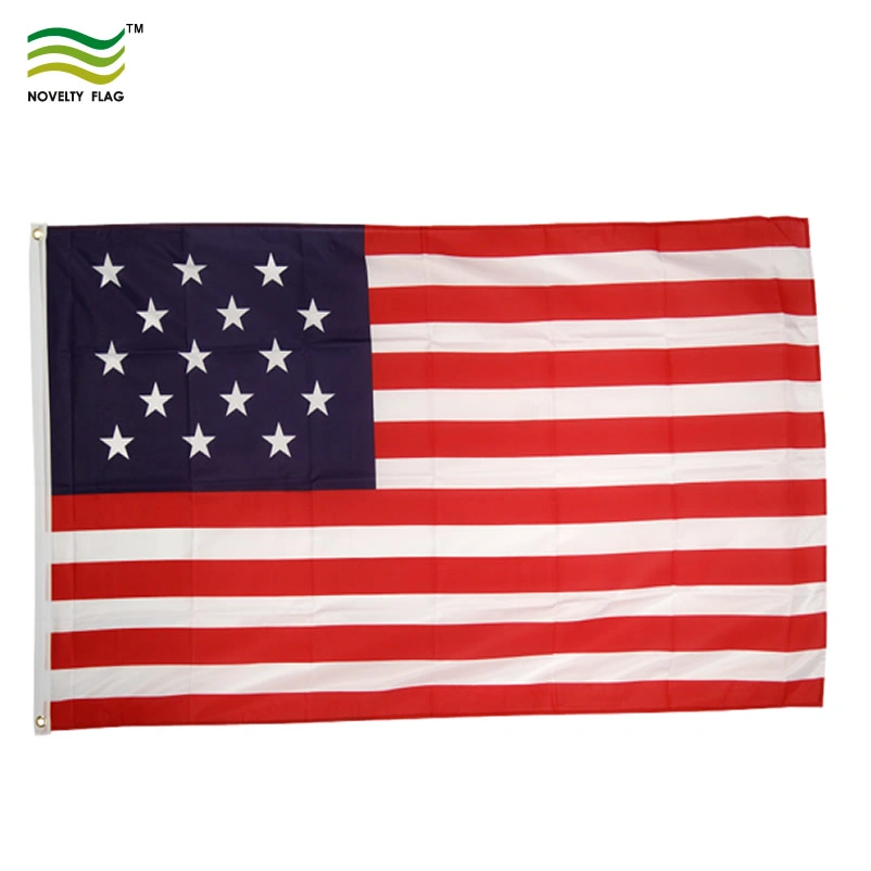 America Nylon History USA 15 Stars Flag (J-NF05F09105)