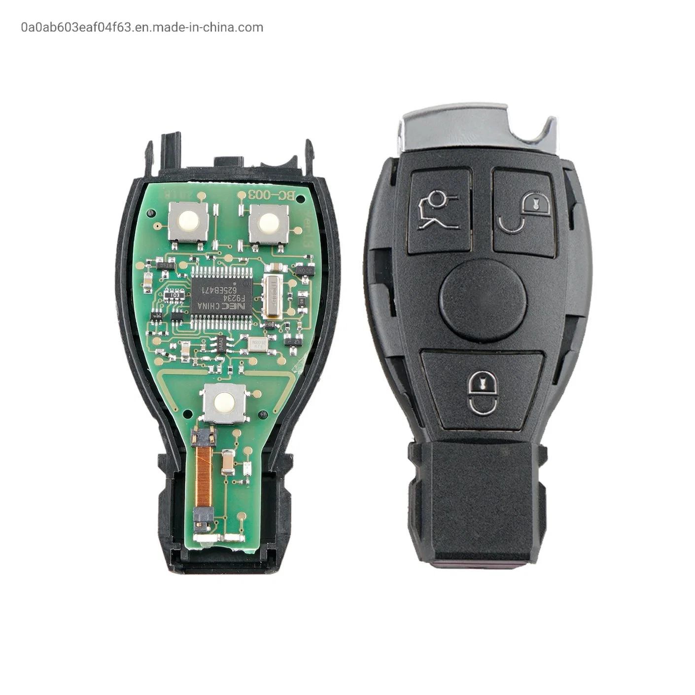 3 أزرار 433 ميجاهرتز BGA وNEC Auto Fob Remote مفتاح السيارة الذكي لسيارات Mercedes Benz C300 C350 CL500 CL600 CLK GL ML SL