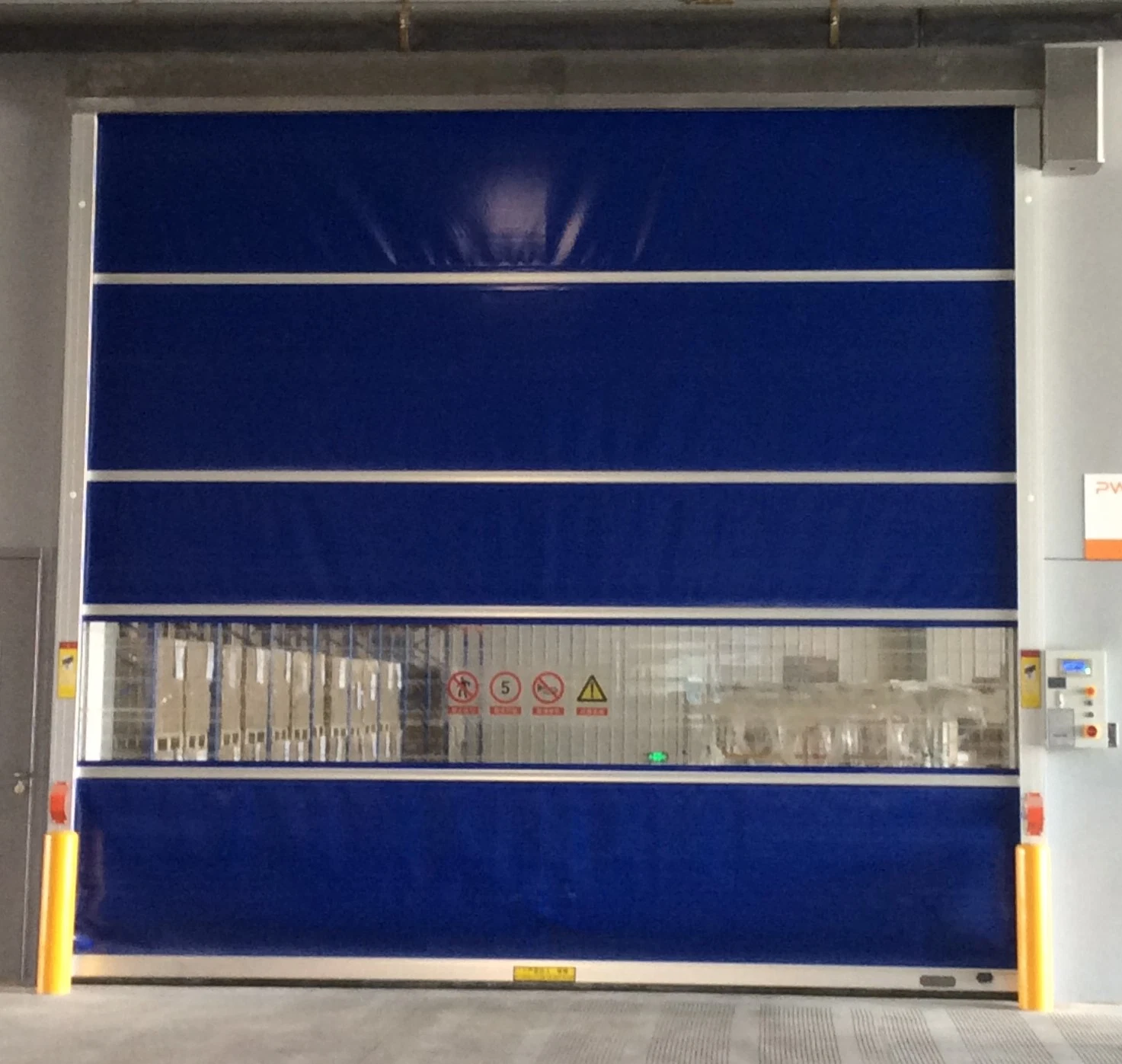 Roll up Canvas Garage Self-Recovery Vinyl Roll up Traffic Fast Rolling PVC Fabric High Speed Rapid Roller Shutter Zipper Door