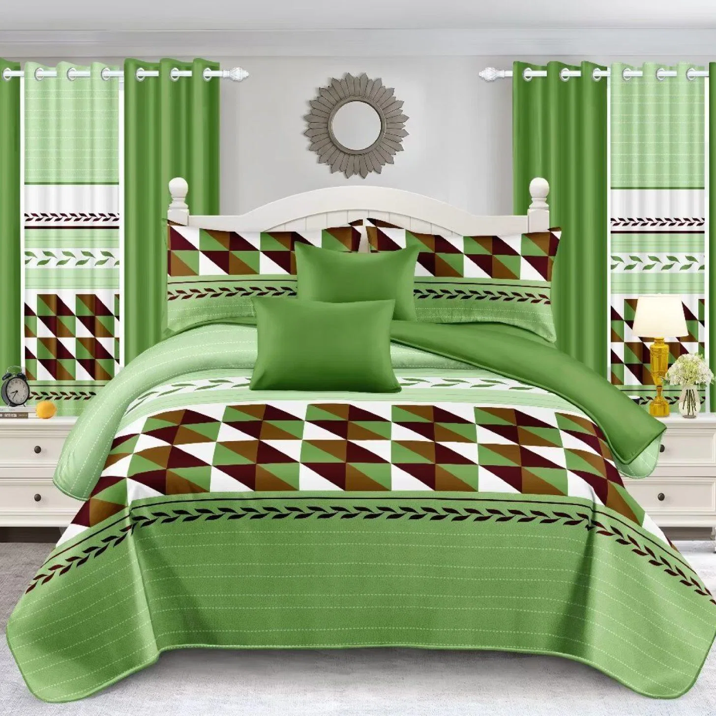 Grau Quilt Tröster Bettbezug Schleifen Bett Leinen Flachlaken 2 Polyester Bedruckte Kissenbezüge Bettwäsche Heimtextil Bettwäsche Set Für Schlafzimmer