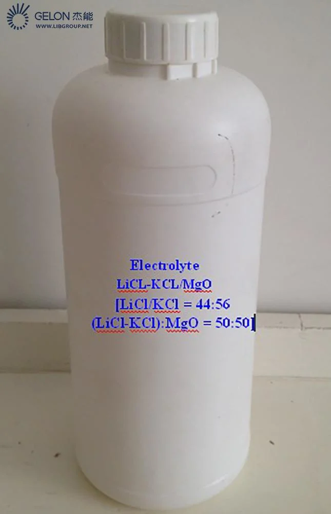 Battery Electrolyte Material Eutectic Salt Licl/Kcl=44: 56/ (LiCl-KCl) : MGO=65: 35