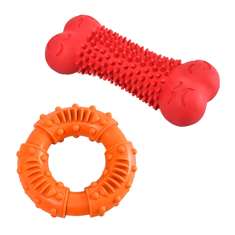 Eco-Friendly Durable Nature Rubber Ring Pet Dog Chew Toy OEM Dog Toy