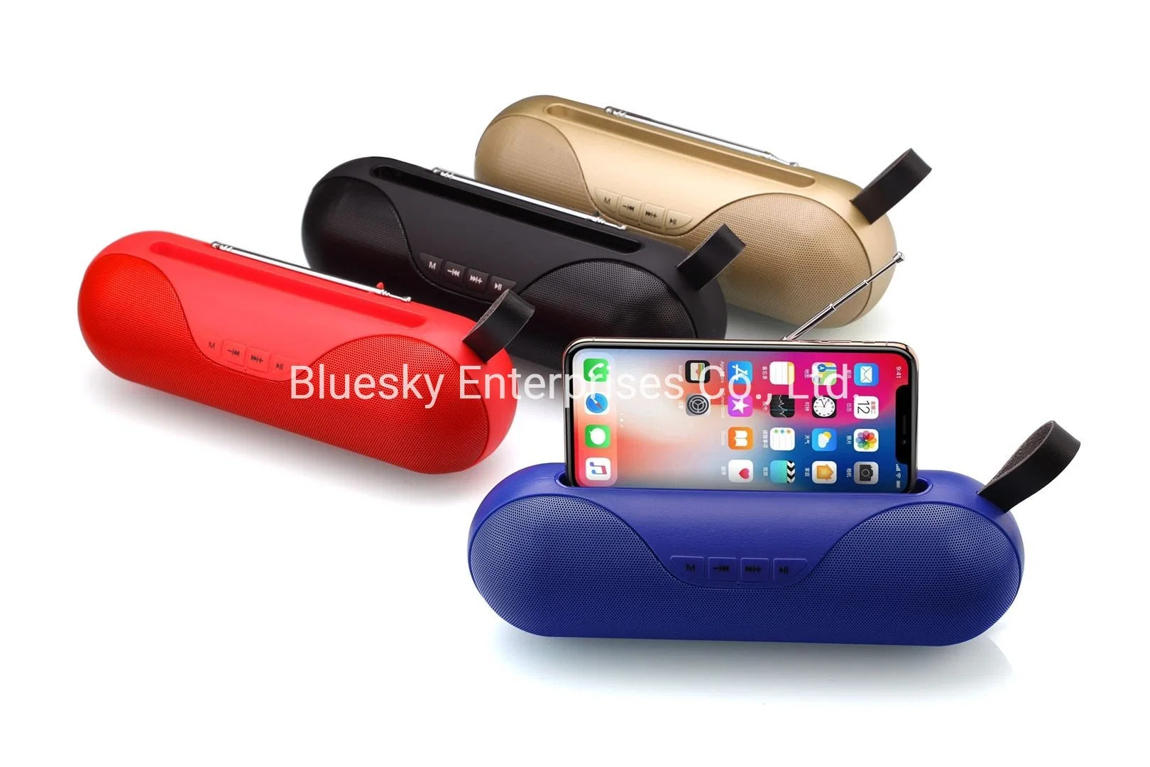Tw E16 Bluetooth Wireless Speaker with Mobile Phone Holder, Speaker Support USB, TF Card, FM Radio, Aux Line in Function