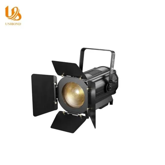 150W/200W/300W Studio Fresnel LED Camera Light Spotlight with Zoom Stage Lighting Equipment