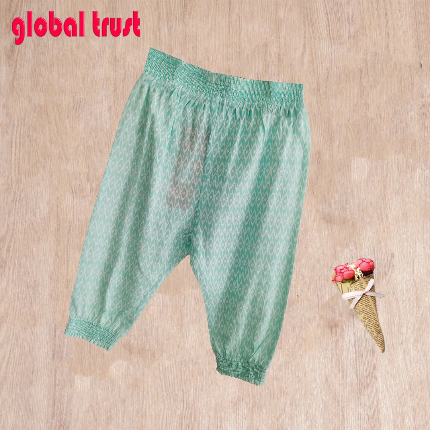 Boutique Infants Winter Pants Toddlers Lace Ribbed Cotton Pants Unisex Elastic Waist Pants