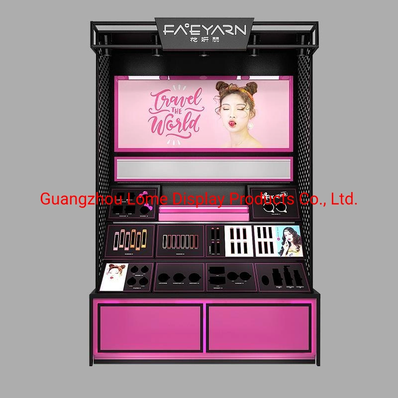 Cosmetic Kiosk Display Stand Shop Makeup Counter Design Store Customize Showcase