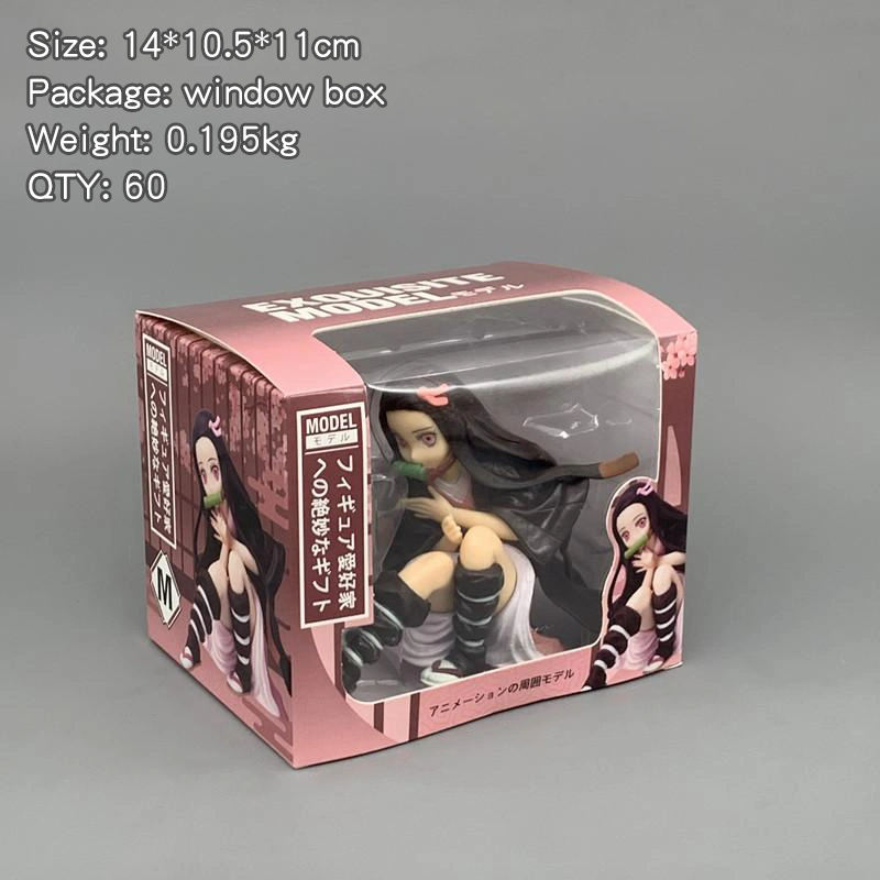 2023 Custom Japan ANIME Figure postura de postura de postura Kamado Neuko PVC Juguetes de plástico para regalo de niñas
