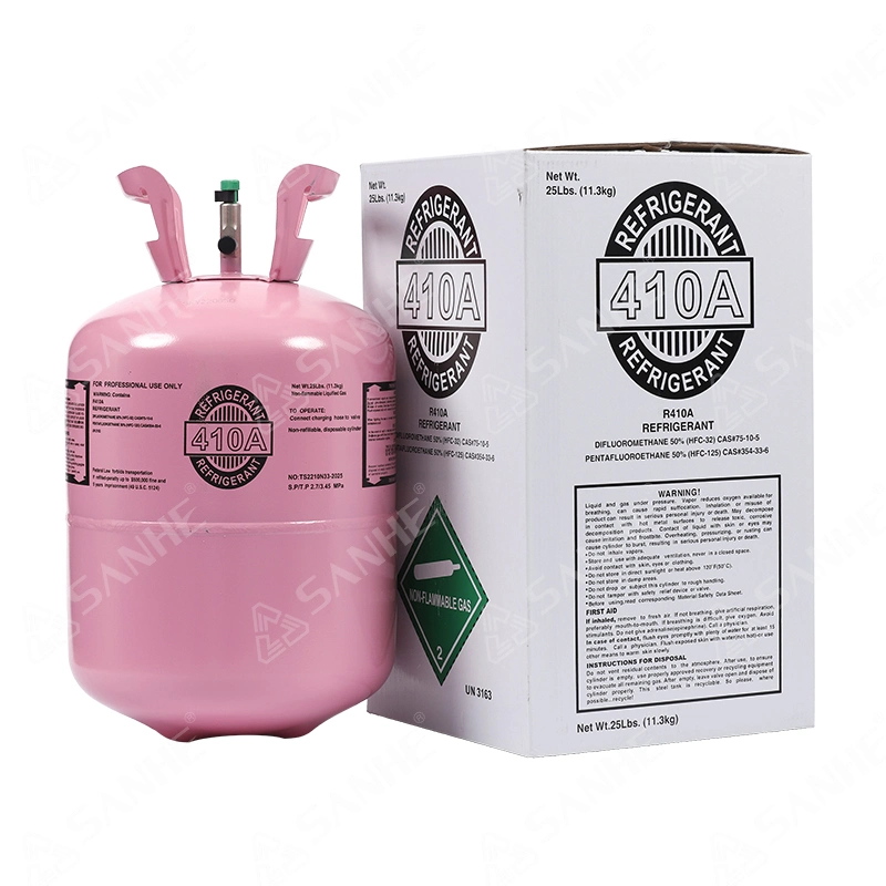 Pureté 99.9% mélange 251b/11,3 kg gaz réfrigérant R410A pour climatiseur