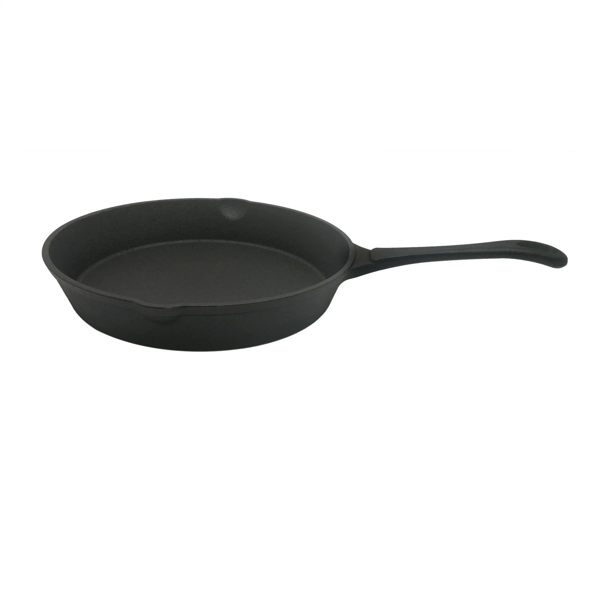 BSCI, LFGB, FDA Approved Preseasoning 15/20/25.4cm Cast Iron Frypan Chef Pan Plate Skillet