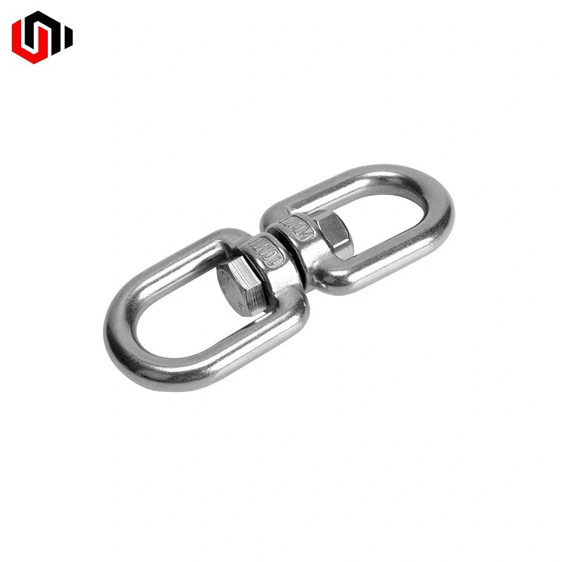 Manufacture Stainless Steel Double Eye Swivel Rolling Swivel A2/A4