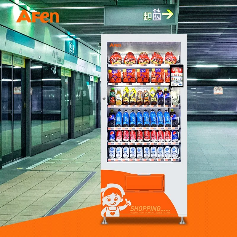 Afen Factory Wholesale/Supplier 3D Face Recognition Payment Vending Machine Small Drinks and Snack Vending Machine in Malaysia