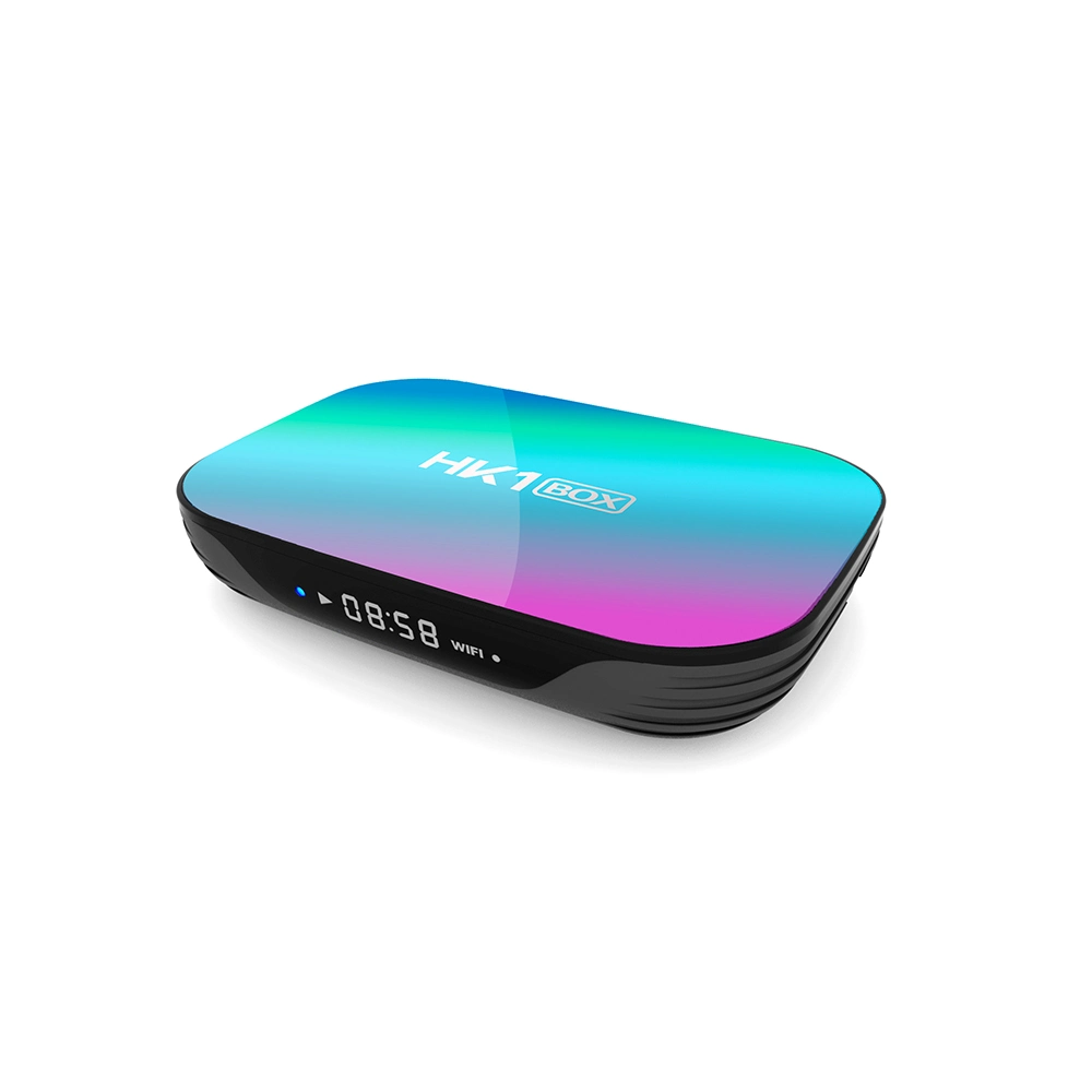 صندوق HK1 Android 9.0 Fast TV Box Amlogic S905X3 2.4G/5g تلفزيون Android للوسائط عبر تقنية WiFi AC BT4.0 2M 8K قم بضبط الصندوق العلوي