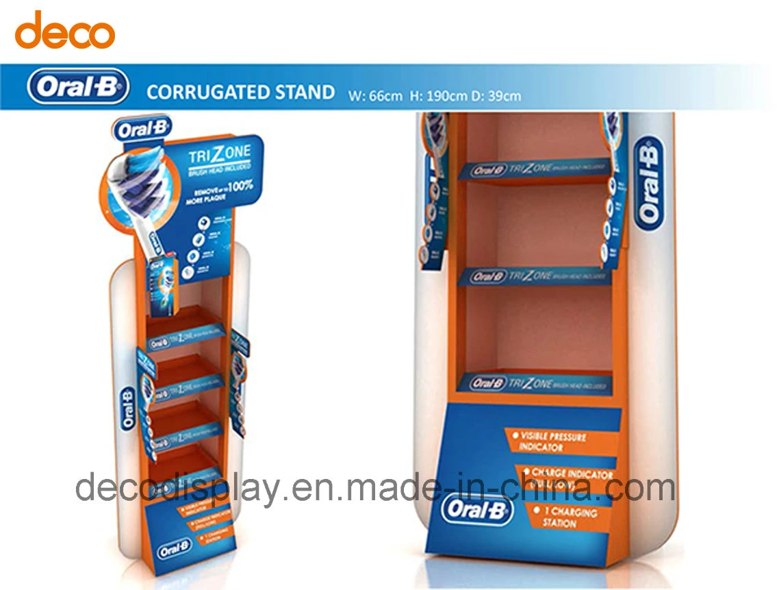 Baby Product Advertising Paper 5-Tiers Display Shelf