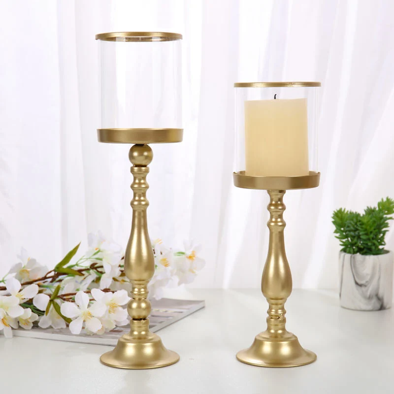 Wedding Decoration Chime Stand Candle Holders Set Table Decor Tea Light Holder