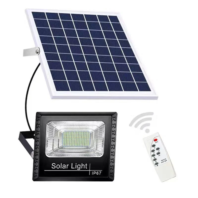 Luz Solar LED Industrial Impermeable para Exteriores con Reflector de Jardín LED Solar