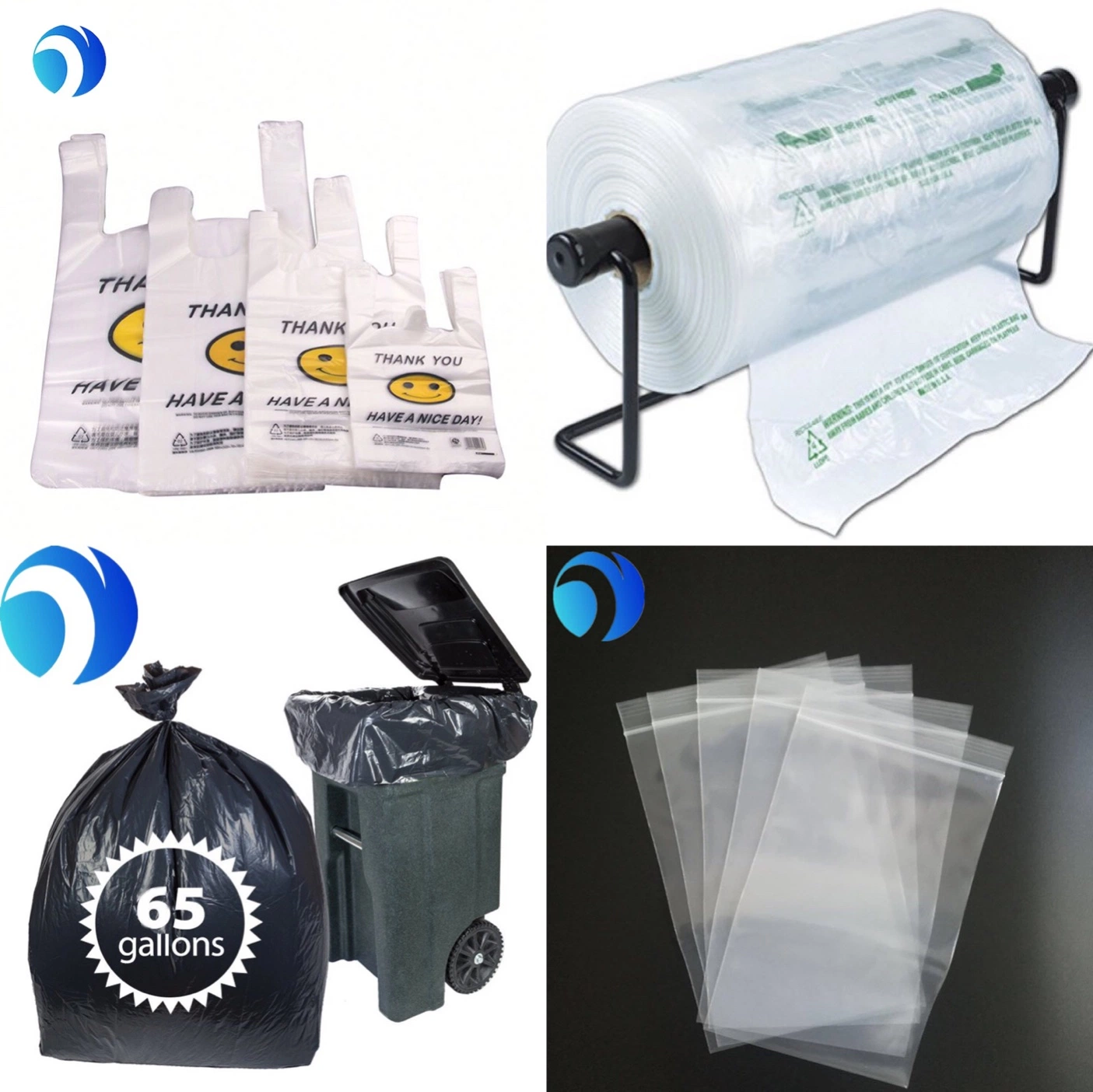 PE/Biodegradable/Compostable Printing Medical Waste Trash Bags/Colorful Drawstring Garbage Bags Household Plastic Bags on Roll