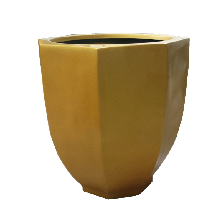 Fiberglass FRP Round Flower Planter Pot