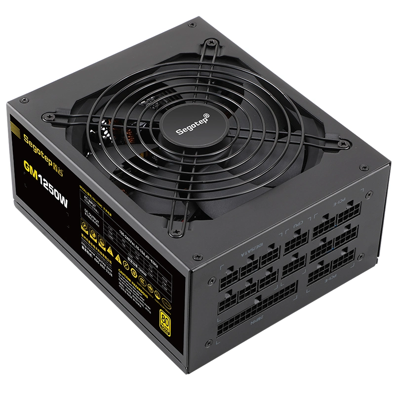 Fonte de alimentação para PC Segotep GM1250W, PSU RTX Navid, Gaming Goforce Desktop 80plus ATX fonte de alimentação para PC 24pinos 12V DC