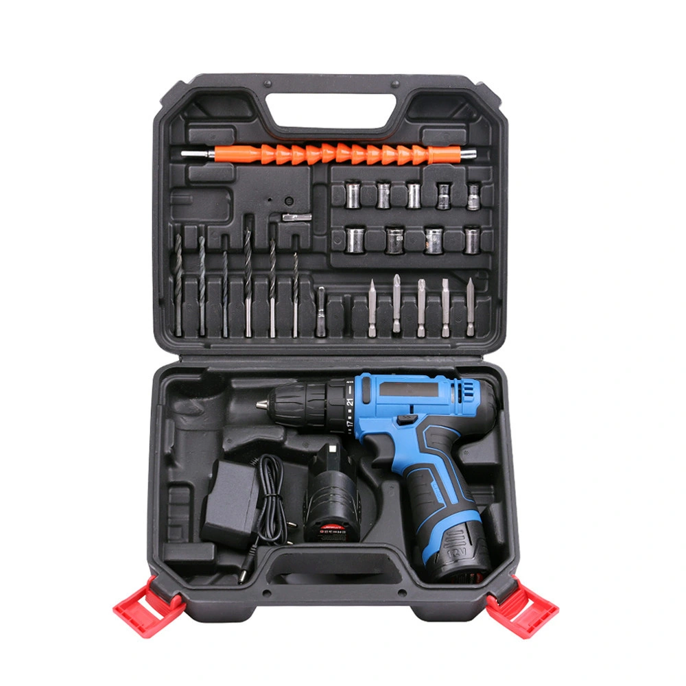 Hcheap Power Tools 12V Chargeable Cordless Drill Drilling Machine Set