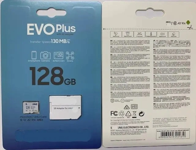 Para Samsung 100% original, 128 GB, 64 GB, microSDXC Micro de 32 GB Cartão SD Samsung TF SD Evo Plus Classe 10 UHS-3 12