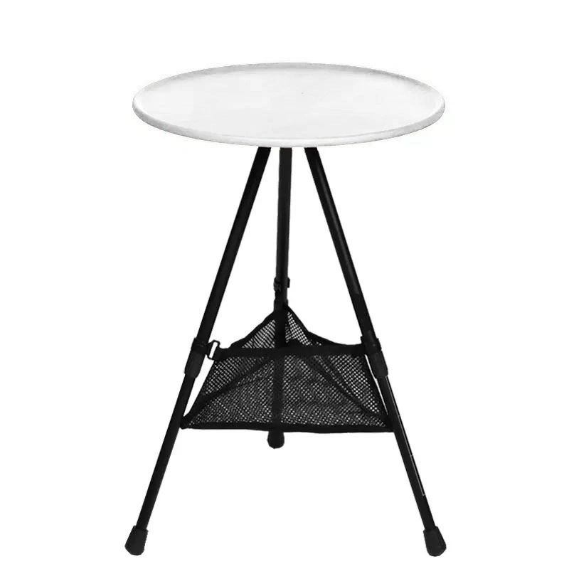 Outdoor Triangle Bracket Disk Tables Lifting Portable Picnic Aluminum Round Table