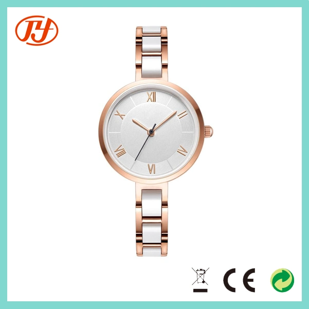 Casual Automatic Movement Genuine Leather Bracelect Band Ladies Watches