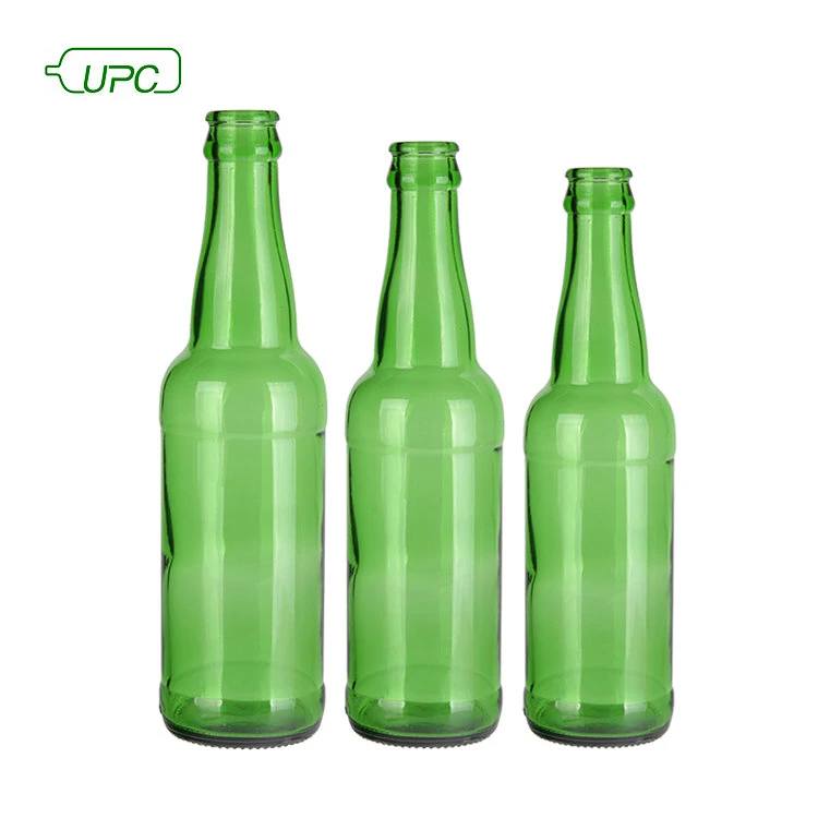 Factory Price Custom 330ml 500ml 640ml 750ml Green Beer Glass Bottle