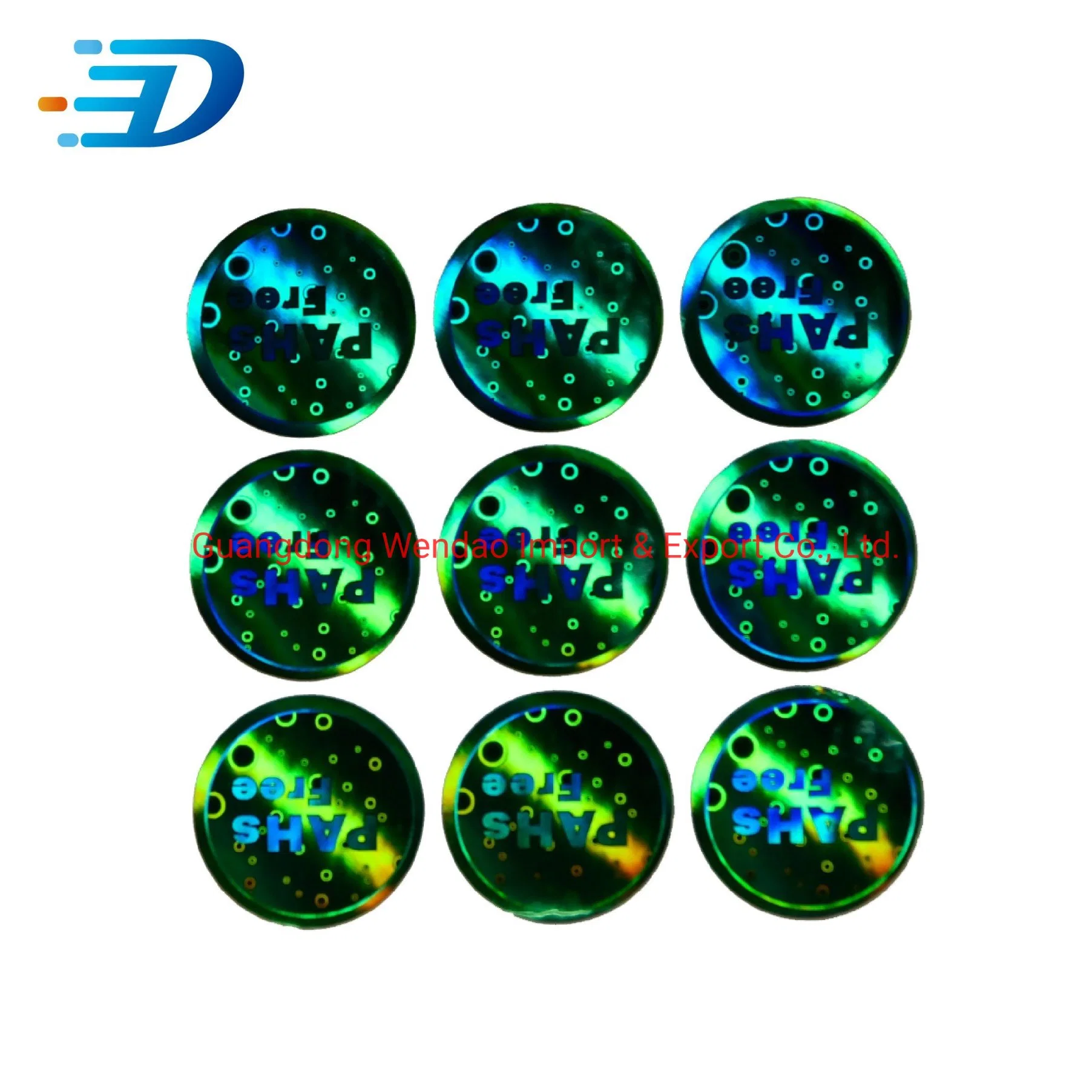 Printing Custom 3D Hologram Holographic Security Label Sticker