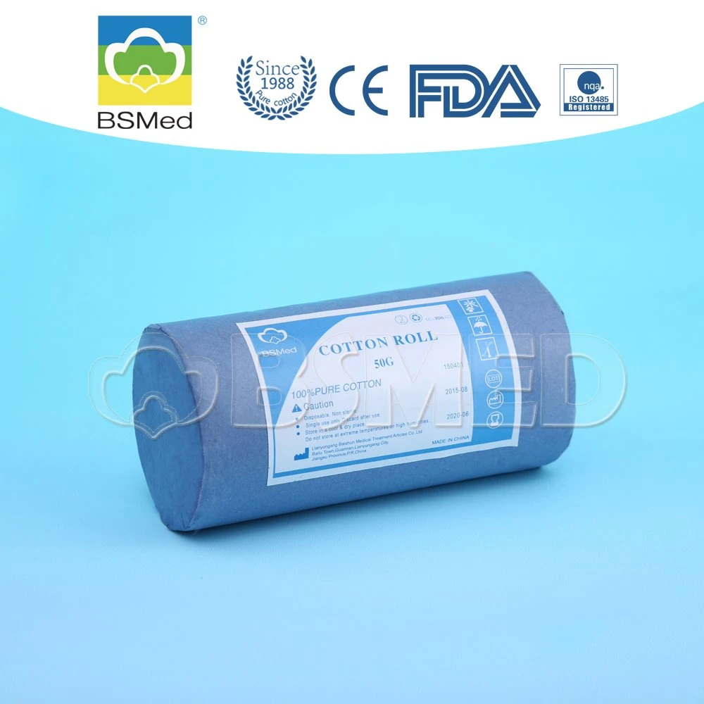 100% Pure Cotton Fabric Surgical Absorbent Medical Cotton Roll Absorbent Cotton Wool Roll