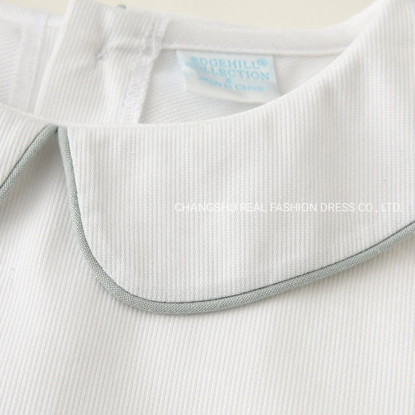 Los niños Niño ropa tejida para NIÑOS Camiseta blanca con verde Collar de tuberías de desgaste