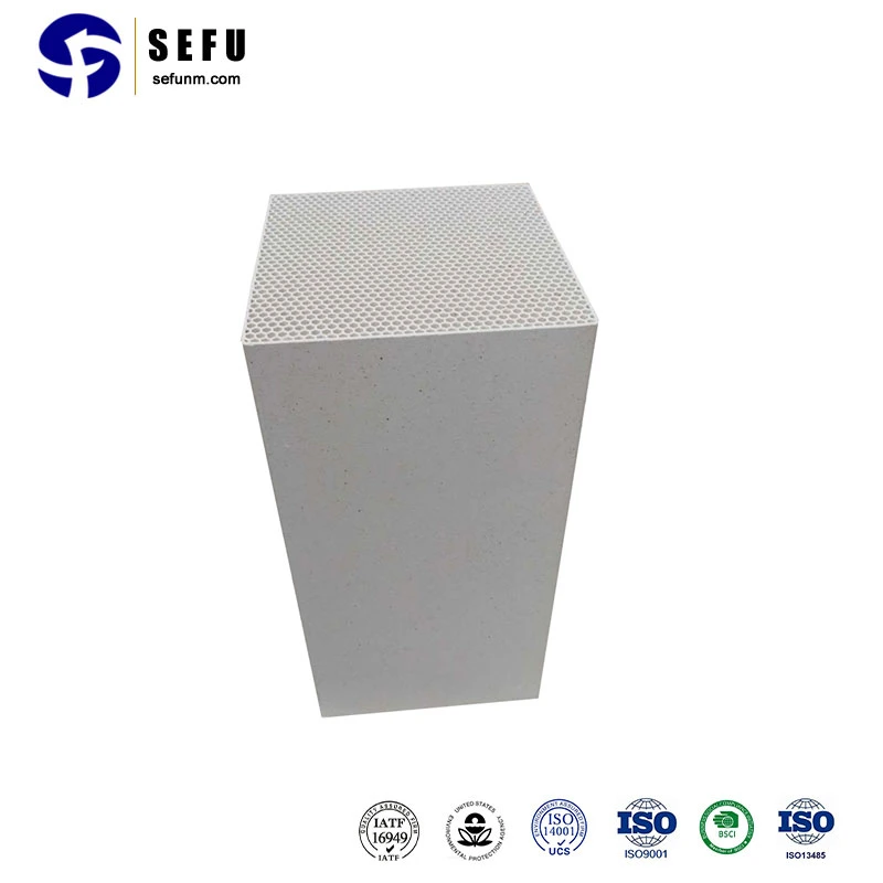 Sefu China Storage Media Suppliers Cordierite-Mullite Ceramic Honeycomb Filter Thermal Regenerator for Rto Heating Furnace