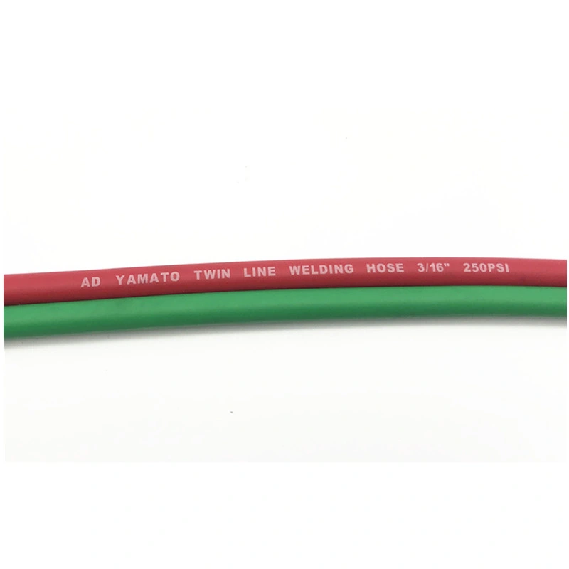 Red / Green 1/4'' EPDM Welding Twin Hose W. P 300psi