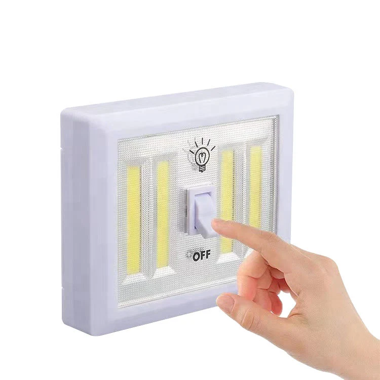 3AAA Battery Indoor Portable Cordless Switch COB LED Night Light