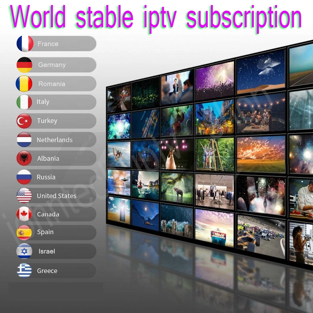 1 ano de subscrição IPTV em toda a Europa França Israel Roménia para A Android TV Box Smart TV inclui mais de 28000 canais e mais de 18000 filmes VOD