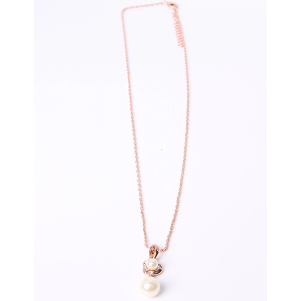 Fashion Jewelry Gold Pendant Necklace with Rhinestone