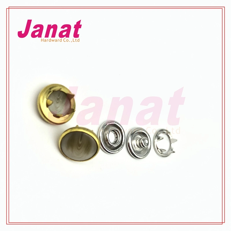 Metal Horn Pearl Snap Button for Garments