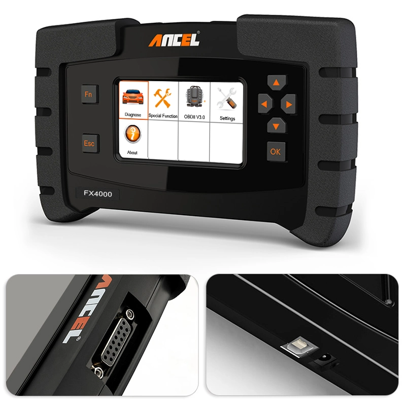 Ancel FX4000 OBD2 Scanner Sistema Completo Odb 2 Carro Diagnóstico ABS óleo SRS redefinir o leitor de código de Odb2 Diagnostic Scanner Automotivo