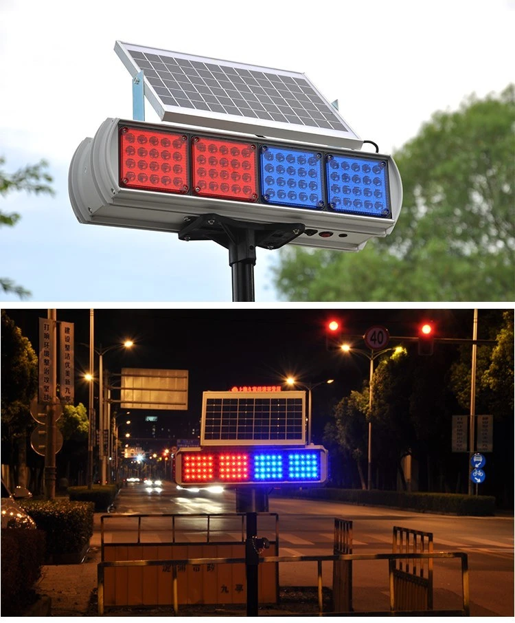 Solar Warning Light Road Signal LED Lamp