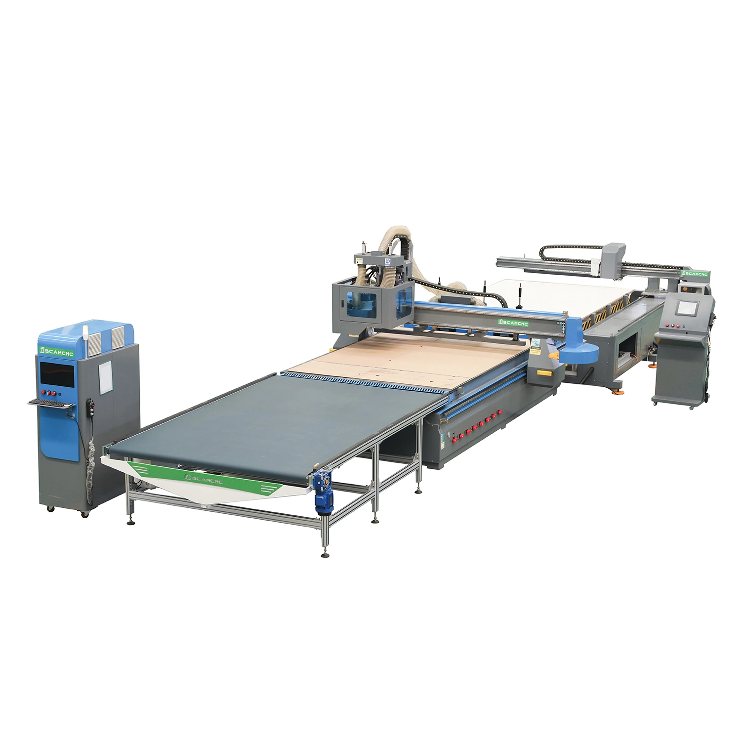 Furniture Industry CNC Router Machine Automatic Panel Loading and Unloding System CNC Engraving Router with Automatic Tool Changer
