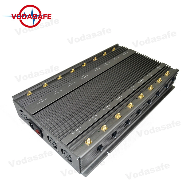 Multi-Use 96W High Power Mobile Signal Jammer 70 M Jamming Fixed Model Cell Phone Blockers Jammers