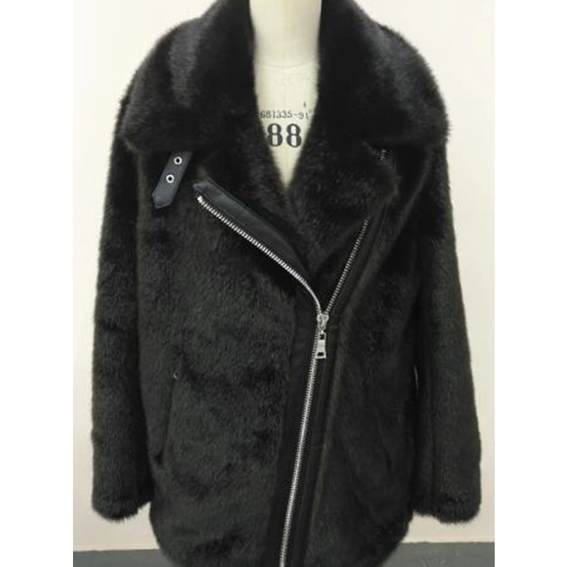 Clothes Wholesale/Supplier Faux Leather Fur Long Coats Clothing Jackets Overall