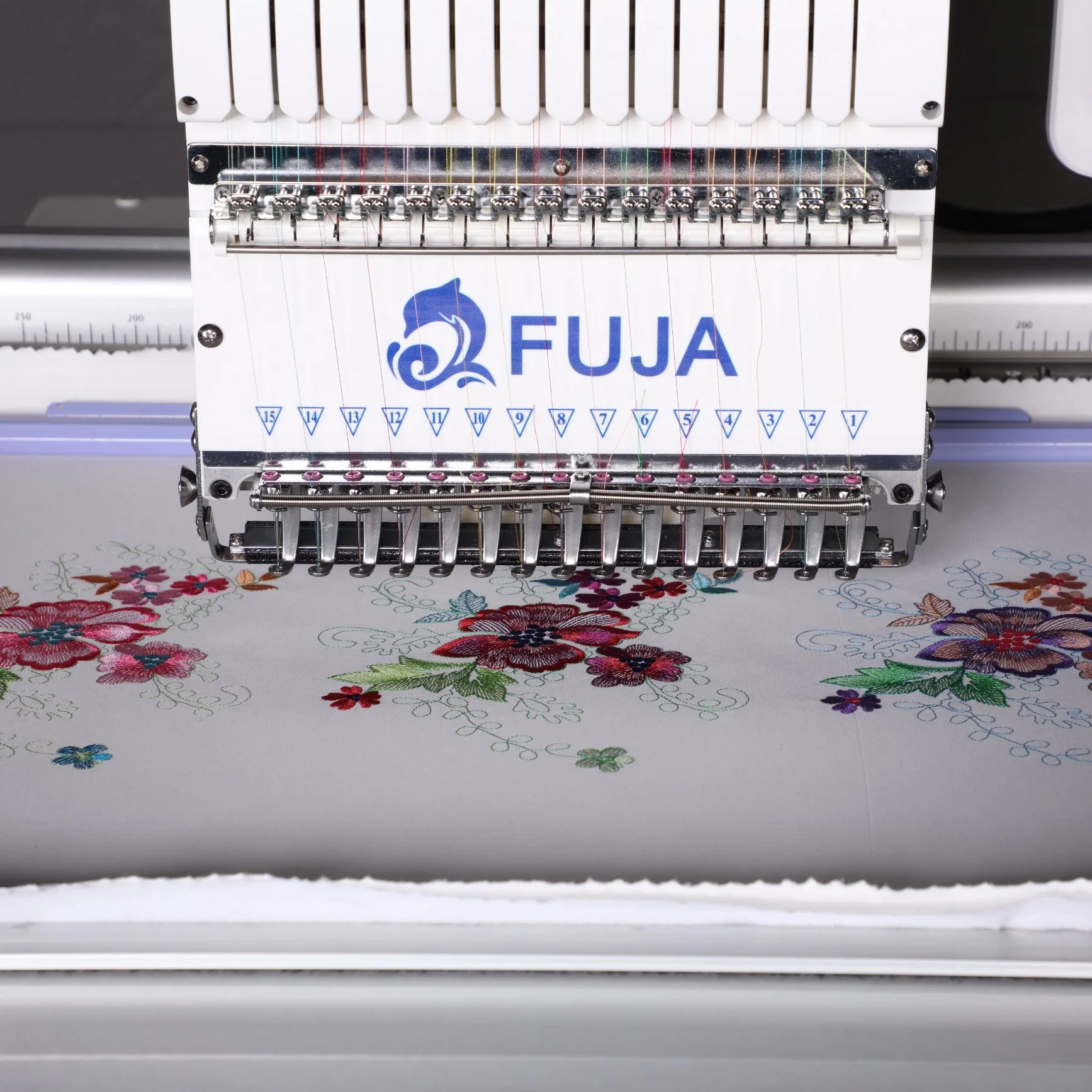 Fuja Computer 15 Needles Automatic Commercial Embroidery Sewing Machine