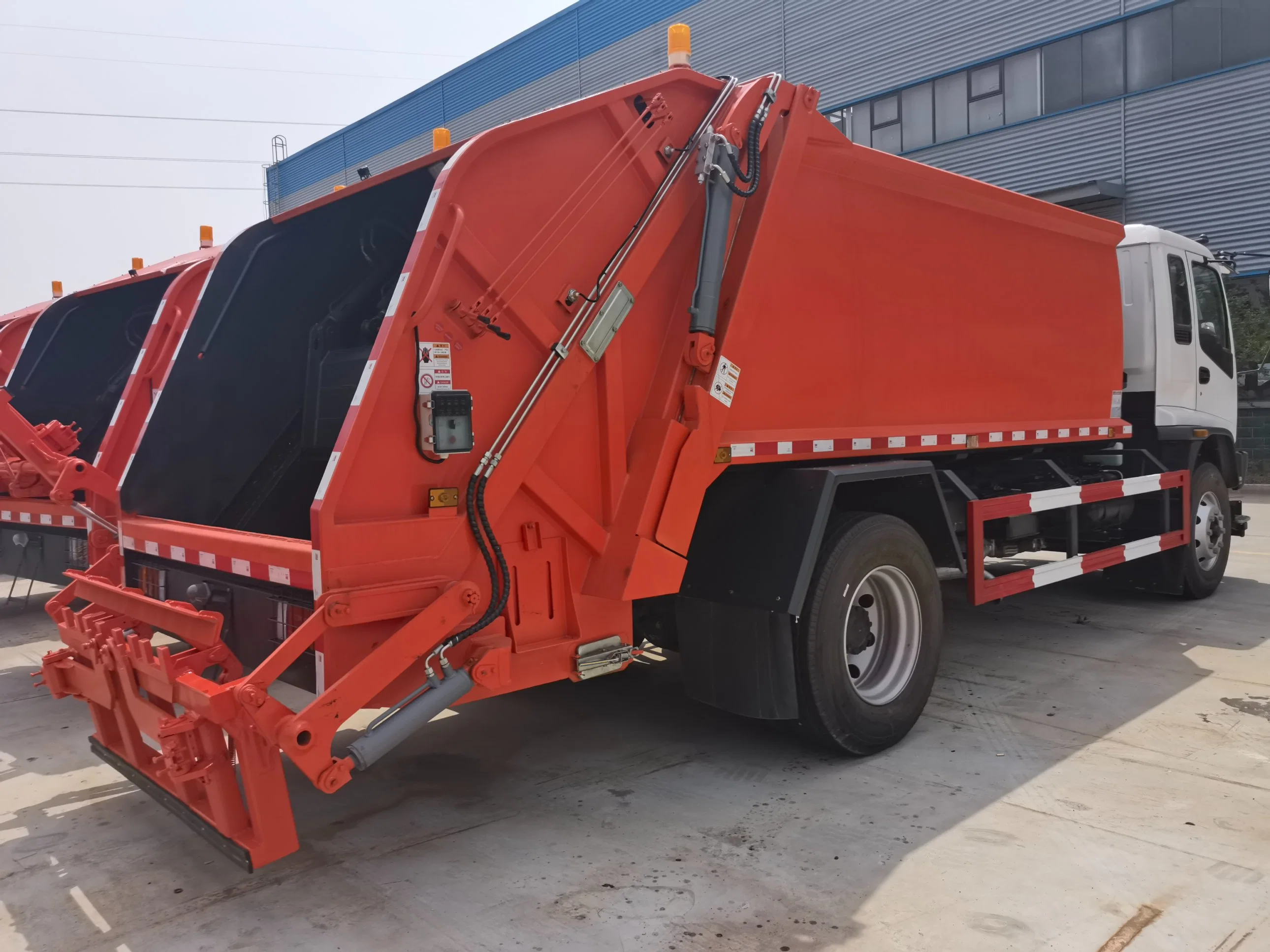 China Brand 12cbm Compactador de basura Compactador de basura camión de compresión recolección de basura Camión