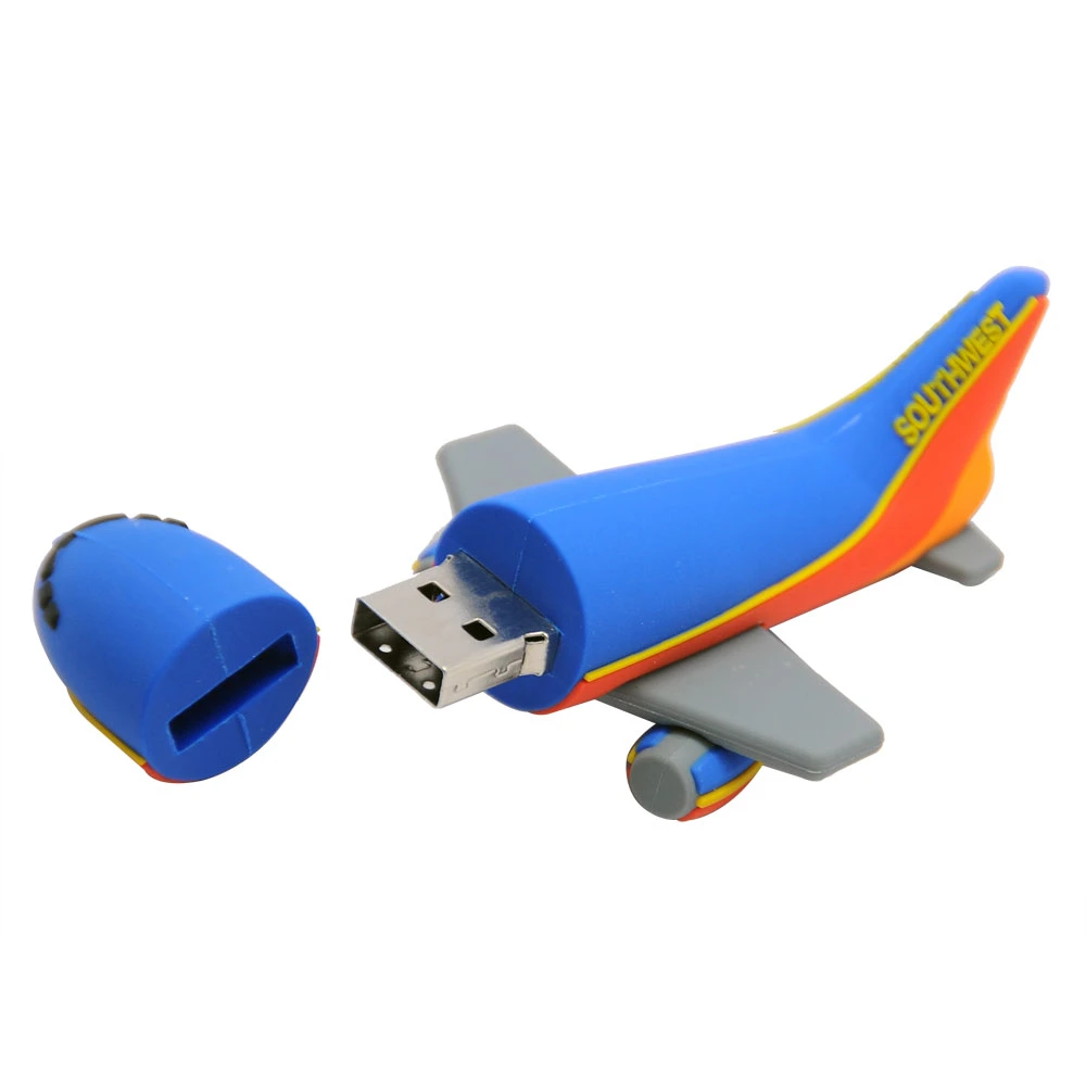 2023 Kreatives Geschenk Fly geformte PVC USB-Stick 2,0/3,0 Mit einem individuell anpassbaren USB-Flash-Laufwerk der Klasse 1