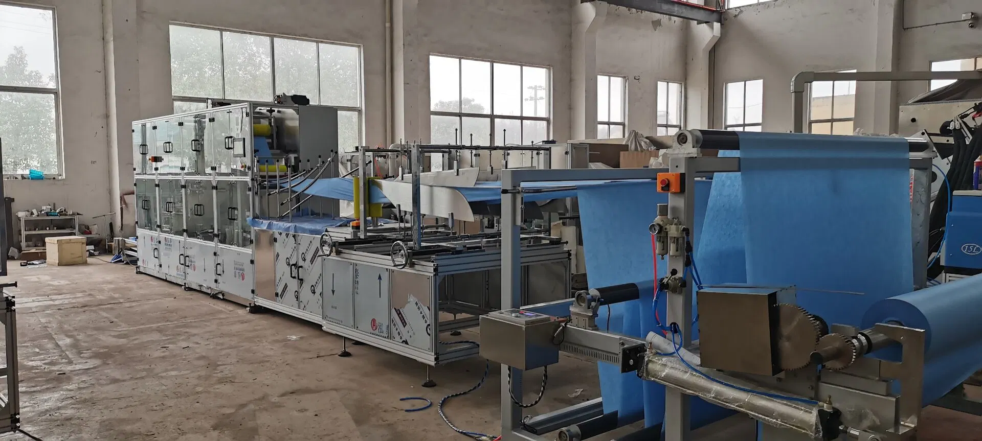 Disposable Nonwoven Bed Sheet Folding Machine Full Auto