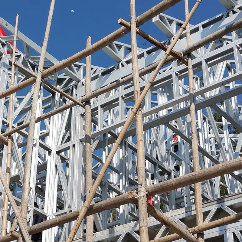 Fertighaus Prefab Hotel und Villa Gebäude mit Light Steel Rahmen Tiefblau Smarthouse